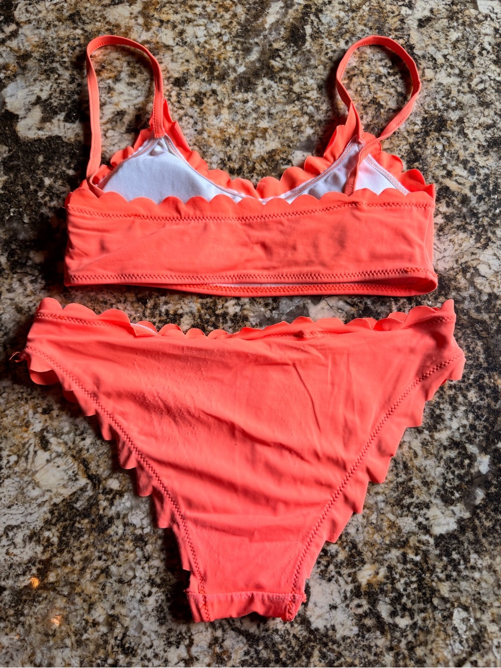 FREE with purchase of non-discounted item: Gabi Orange Scallop Edge Bikini, Sz S - Picture 9 of 16